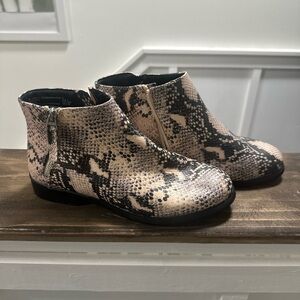 Snakeskin Ankle Boots